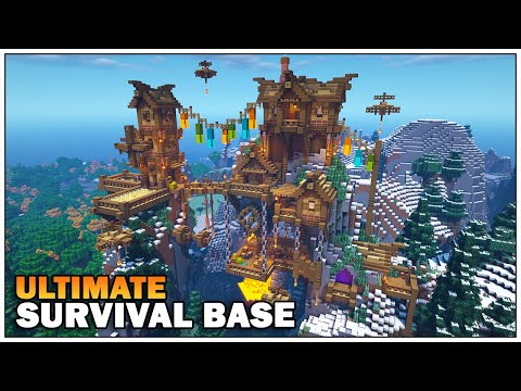 TheMythicalSausage - Minecraft Timelapse - The Ultimate Survival Mountain Base!!! [World Download]