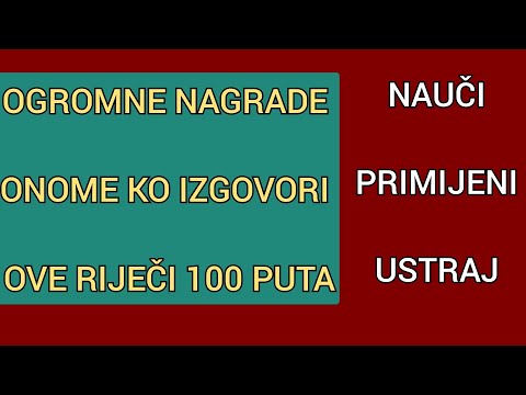OGROMNA NAGRADA ZA OVAJ ZIKR