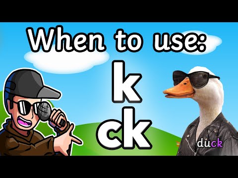 'ck' or 'k' For The Final /k/ Sound. A Spelling Rule Rap Song. Version 2