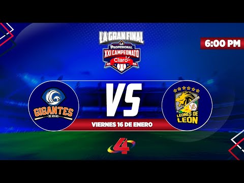 🏆 GRAN FINAL - Juego 5 - Gigantes de Rivas 🆚 Leones de León  | La Profesional 2025 - 2026 ⚾