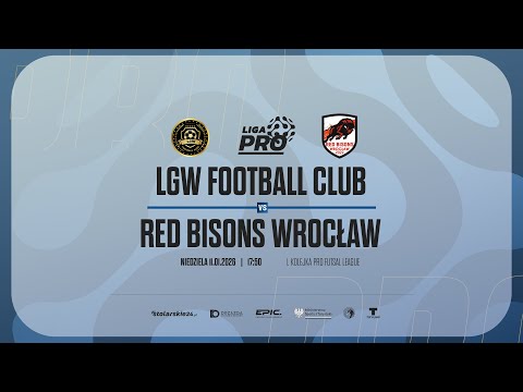 LGW FOOTBALL CLUB - RED BISONS WROCŁAW | PRO LIGA, Sezon Jesień 2025 - 11.01.2026