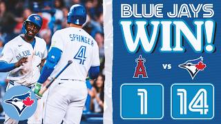 Blue Jays tally season-high 20 hits, cruise against Angels for Series win!