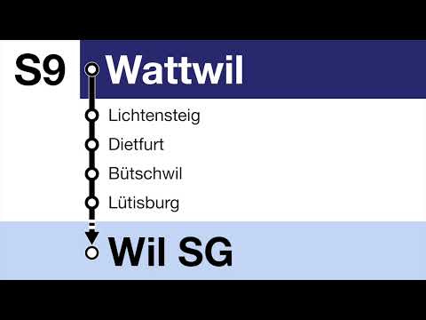 SOB Ansagen • S9 • Wattwil – Wil SG (Rarität von 2019)