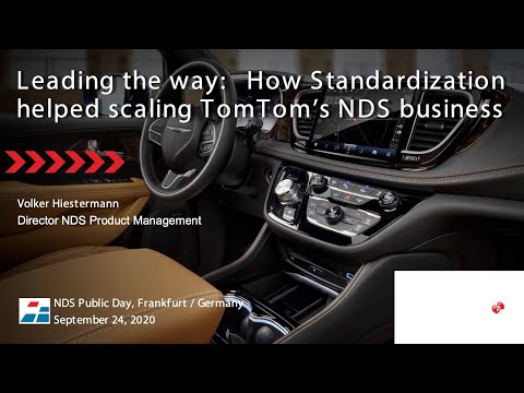 2nd NDS Public Conference 2020 - TomTom on how standardization helped to scale TomTom's NDS business