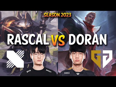 DRX Rascal vs Gen Doran - Rascal JAX vs Doran JAYCE - KR Ranked