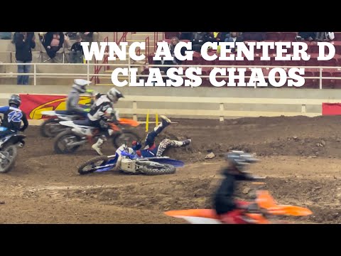 WNC AG Center Motorcross Carnage | D class fails and crashes | WNC Arenacross 2022