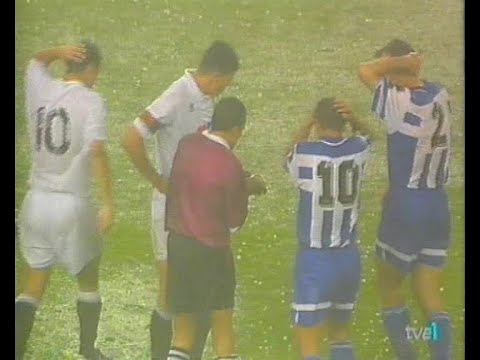Deportivo 2-1 Valencia | Final de Copa 1995 | Mejores jugadas | Partido suspendido por lluvia