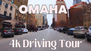 Farnam Street | Downtown to Dodge Street | Omaha, Nebraska, USA | Beautiful City Travel | 2024