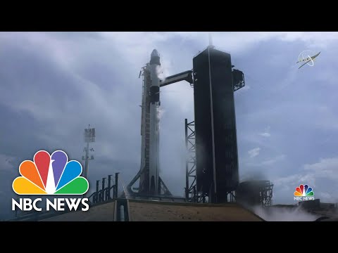 【科技】離太空旅遊更進一步！Space X 首次成功發射載人火箭！ (NASA and SpaceX Launch Historic Mission To Space Station | NBC Nightly News)