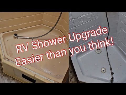 Upgrading an RV camper shower | DIY Repair and renovation