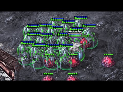 I Controlled the Map with 400 Units as Artanis!  Kerrigan Survival