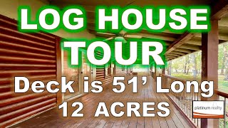 This Log Home Has the LARGEST Covered Deck You've Ever Seen