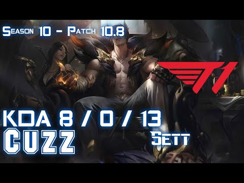 T1 Cuzz SETT vs GRAVES Jungle - Patch 10.8 KR Ranked