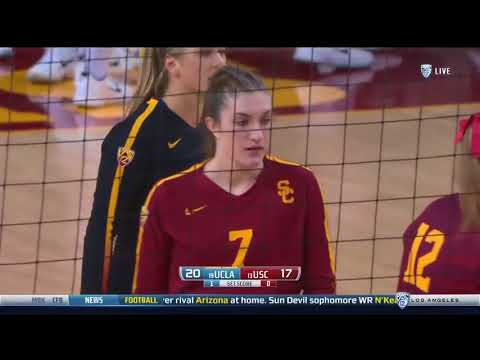 Women’s Volleyball: USC 0, UCLA 3 - Highlights 11/25/17