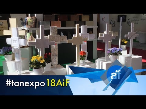 Новые продукты, представленные на выставке Tanexpo: красивые, долговечные гробницы и кресты в смоле