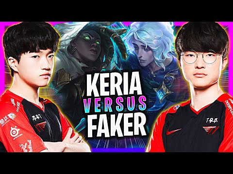 T1 KERIA vs T1 FAKER! | T1 Keria Plays Senna Support vs T1 Faker Hwei!  Season 2024
