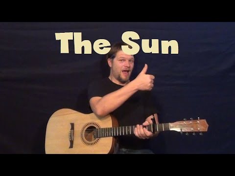 The Sun (Maroon 5) Easy Strum Guitar Lesson Chords Lead Jam How to Play Tutorial