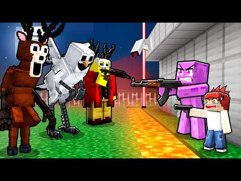 I Built the Safest House for Dino Kid in Minecraft