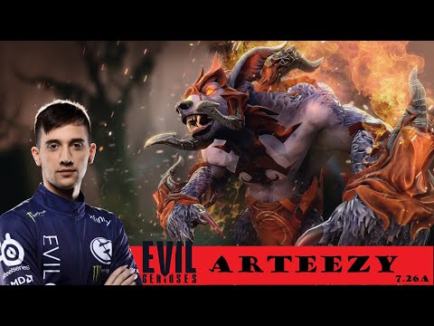 [DOTA 2] EG.Arteezy play URSA [SAFELANE] [7.26A]