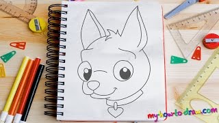 How to draw a Chihuahua - Easy step-by-step drawing lessons for kids