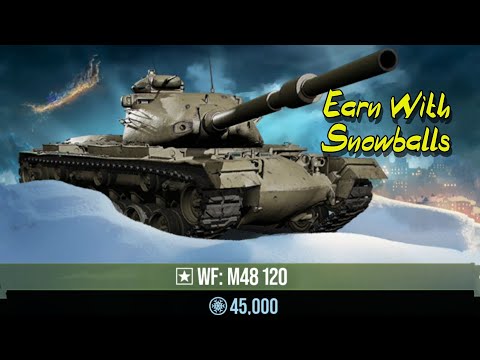 M48A2 120 MM: Earn With 45000 Snowballs Tank: World of Tanks Console