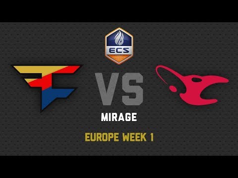 FaZe vs Mousesports - Mirage - 1080p60 - Europe Week 1 - ECS Season 5 2018