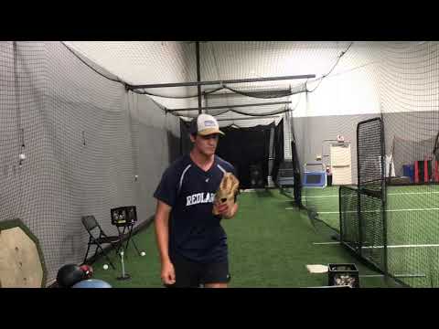 Getting work in w/pitching coach David Quinowski