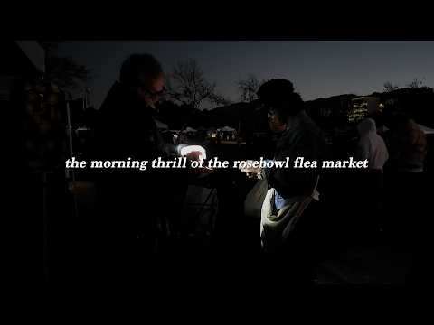 the morning thrill of slanging vintage at the rosebowl flea market