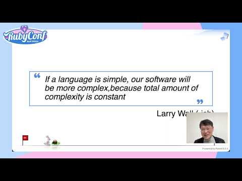 RubyConf 2023 - Keynote by Yukihiro "Matz" Matsumoto
