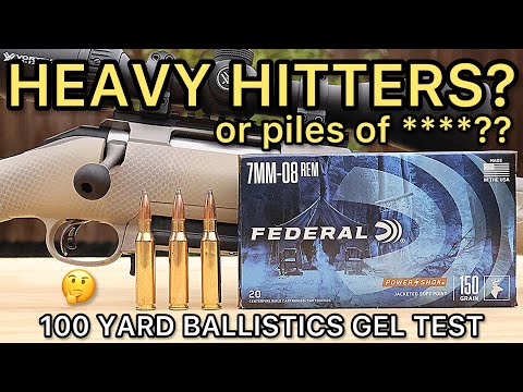 7mm-08 FIASCO?! Federal Powershok 150gr Hunting Ammo Test