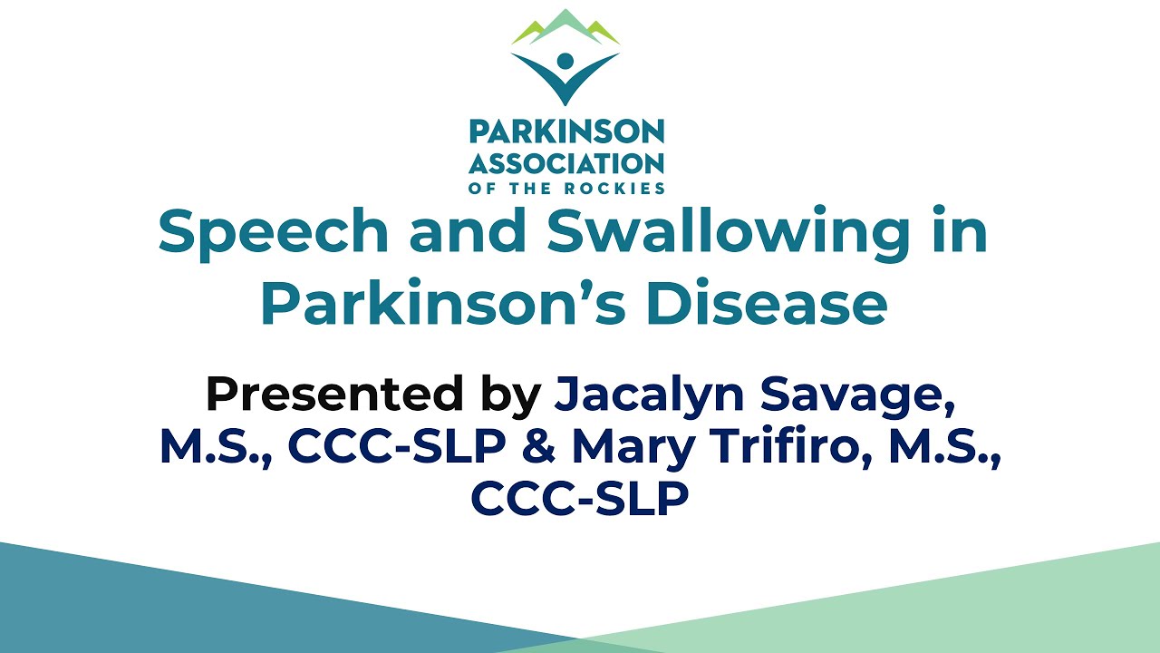 Speech and Swallowing in Parkinson's Disease