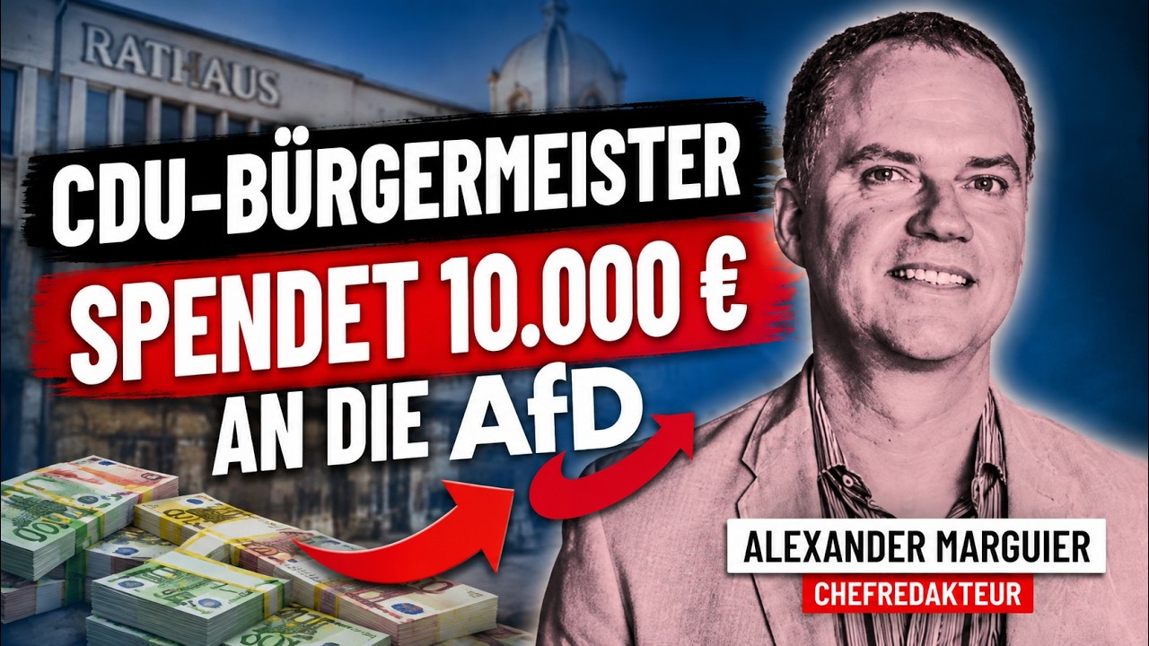CDU-Bürgermeister spendet 10.000 € an die AfD
