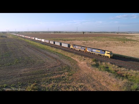 2PM5 Pacific National Freight Train Loaded With Shipping Containers (7/12/2023) - PoathTV Railways