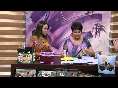 Mulher.com 02/19/2015 Arlete Allegretti - Patchwork storage box Part 1/2