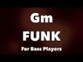 Funk Bass Backing Track (Gm)