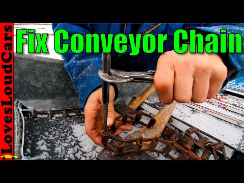 Replacing links in flat Conveyor chain