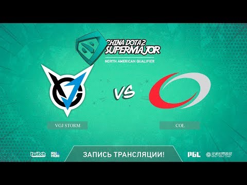 VGJ Storm vs coL, China Super Major NA Qual, game 1 [Autodestruction]