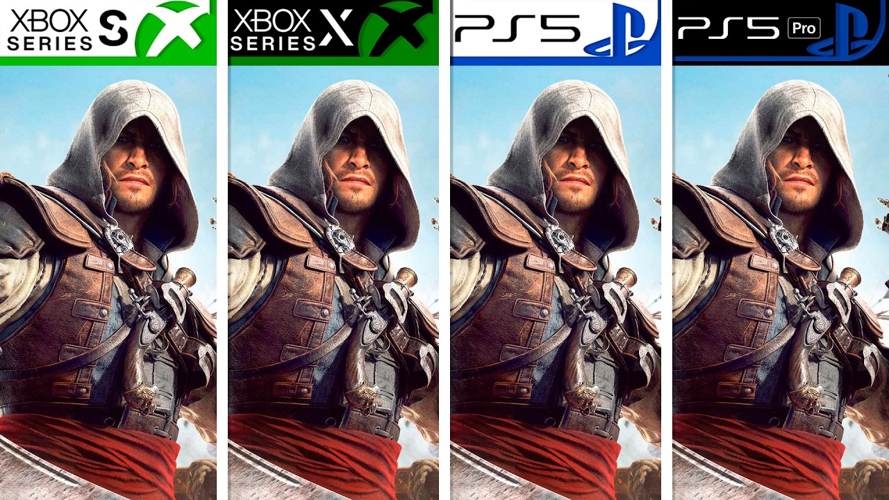 Assassin's Creed Black Flag Resynced | Xbox Series S/X -  PS5 - PS5 Pro | Graphics Comparison