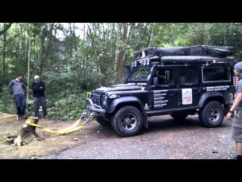 Mark Heasman's Defender Pulls Up A Tree
