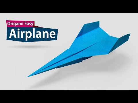 How to make a paper airplane model Origami Easy F14 Tomcat