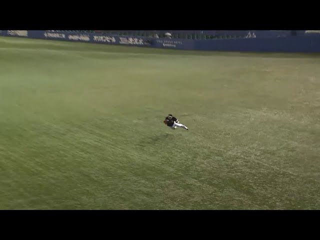 【7回裏】Tが飛んだ!! バファローズ・T-岡田 美しいダイビングキャッチ!! 2016/5/6 M-Bs