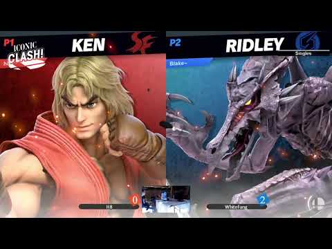 Iconic Clash! 7 Top 8 - H8 (Ken/Ryu) vs WhiteFang (Ridley)