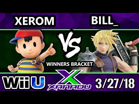 S@X 243 Smash 4 - Xerom (Ness) Vs. Bill_ (Cloud) - Wii U Winners Bracket