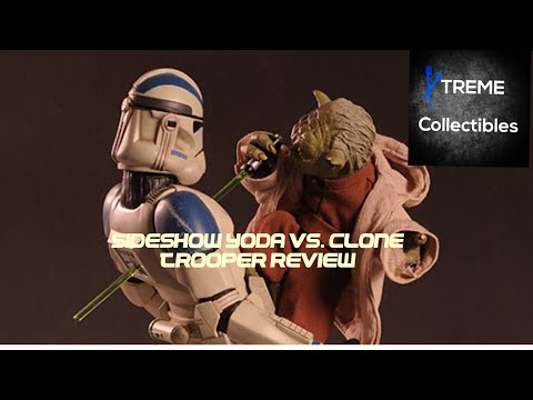 Sideshow Yoda Vs. Clone Trooper Premium Format Review - Star Wars: Episode 12