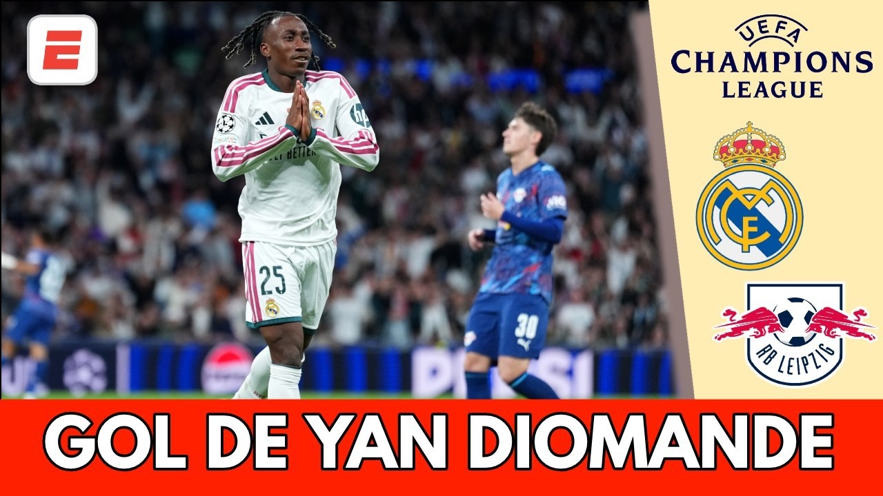 DIOMANDE extendió la ventaja de Real Madrid con un GOLAZO infernal para el 4-1 | Champions League