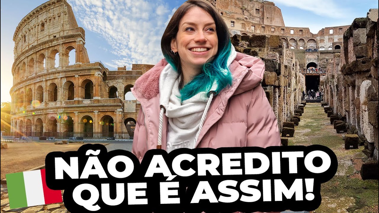 COMO É O COLISEU DE ROMA POR DENTRO: conhecendo o subterrâneo e arena!