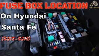 Fuse Box Location & Relays On Hyundai Santa Fe AWD || 2015-2018