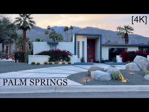 PALM SPRINGS California - driving tour [4K]