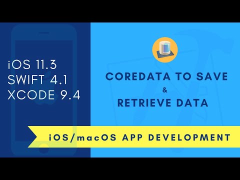 iOS Beginner: Use CoreData to save and retrieve data (Swift 4 + XCode 9)