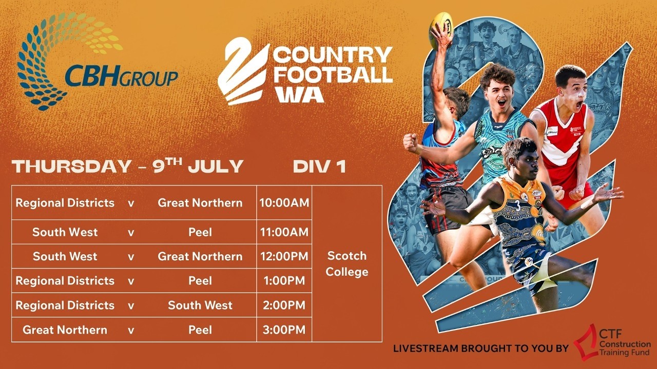2026 CBH Colts Championships Day 1: Division 1 - Scotch College